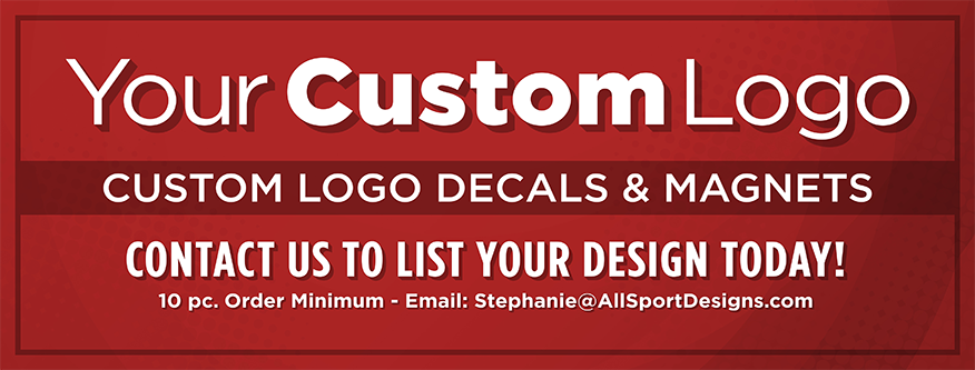 Visit All Sport Designs to design your own custom logo magnet!